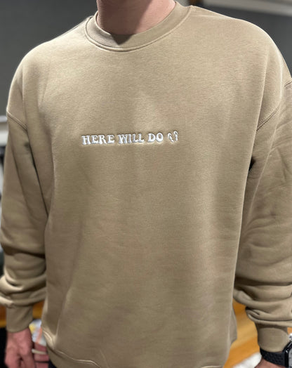 HWD Embroidered Sandy Crew Neck Jumpers